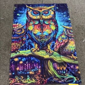 Vibrant Owl Illustration Art Print